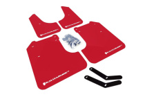 08-11 2.5i & 08-10 WRX Röd Stänkskydd Vit Logo Rally Armor